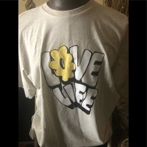 Woman’s oversized night shirt. Gray background. 30 1/2 long.